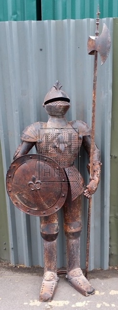 Distressed tin suit of armour