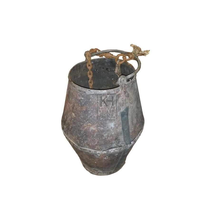 Large iron well bucket - studded