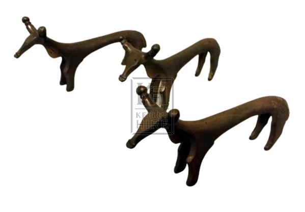 Brass deer ornaments very small