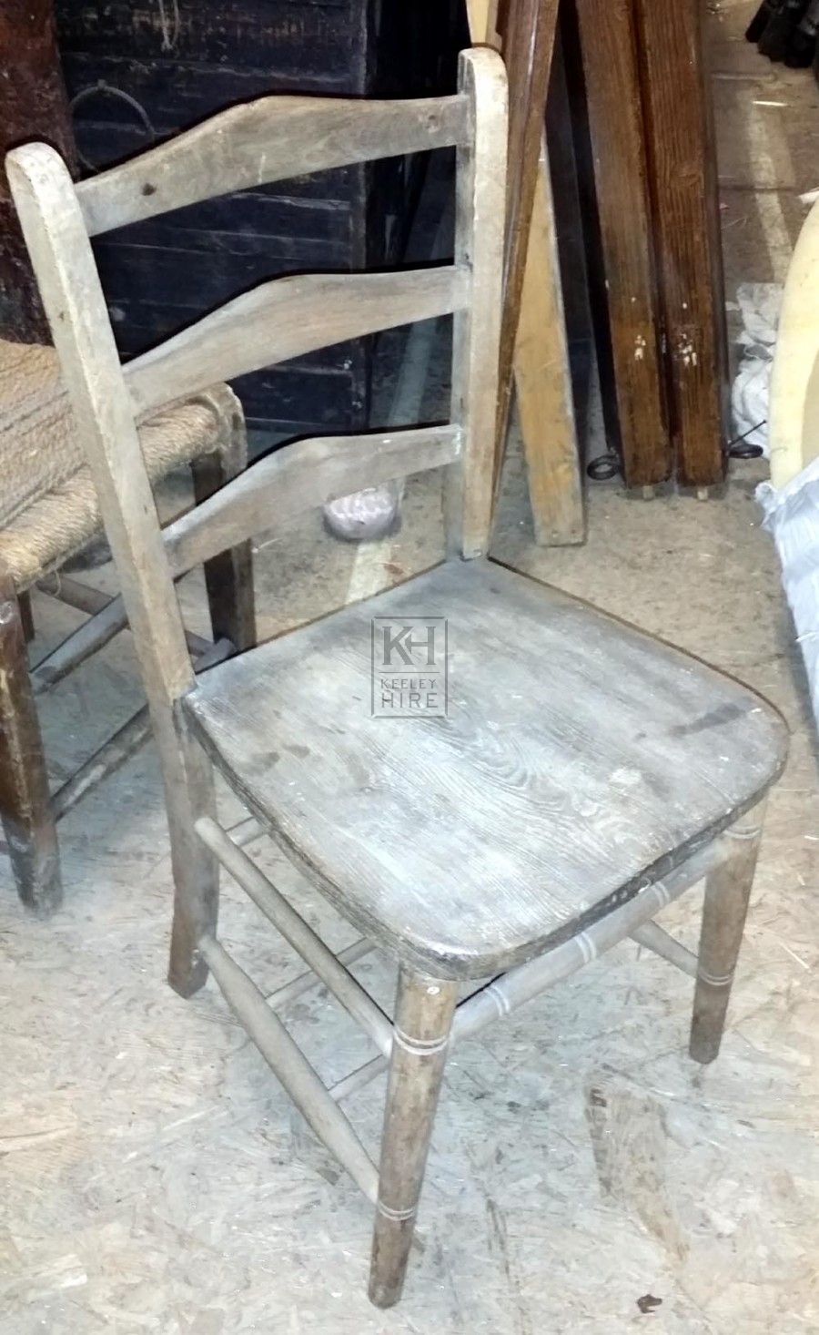 Plain wood chair