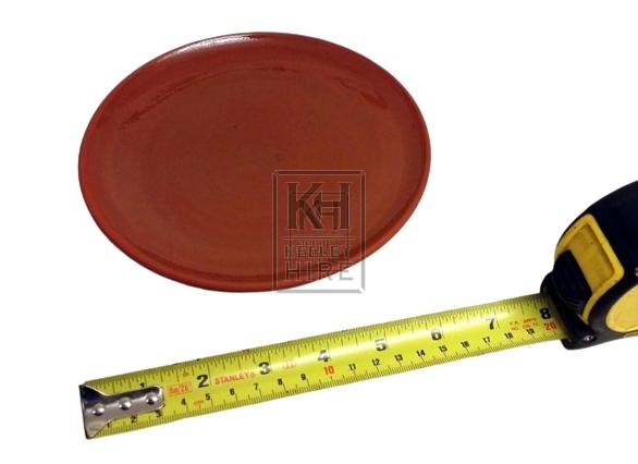 Small glazed earthenware plate
