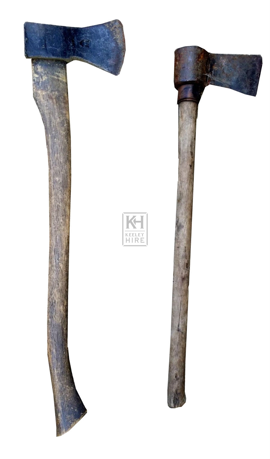 Assorted long handled axes