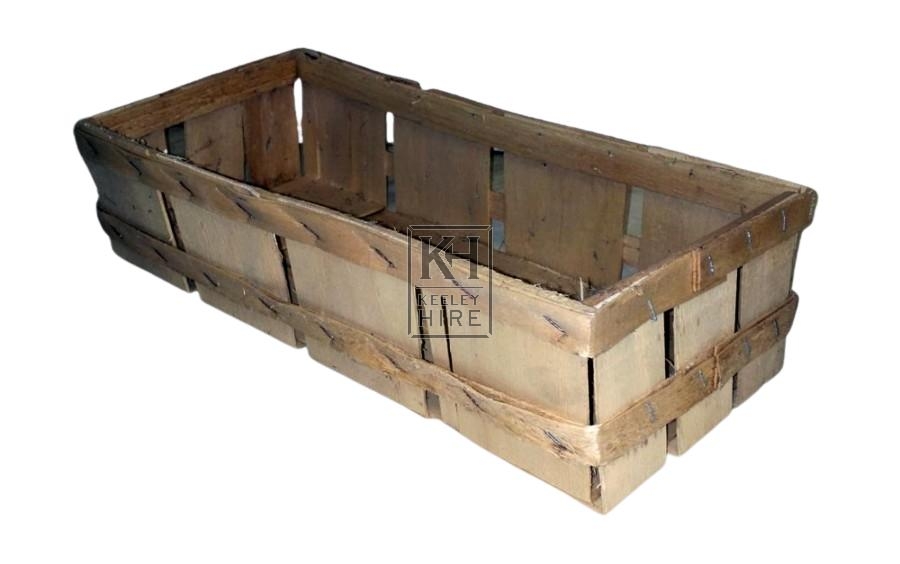 Thin wood veg crate