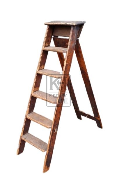 Small wood step ladder