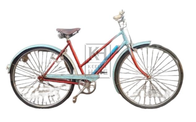 1960s bicycle - Ladies blue & red