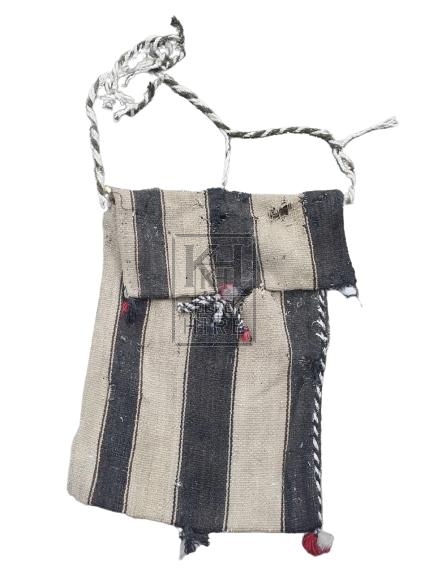 Striped cloth bag