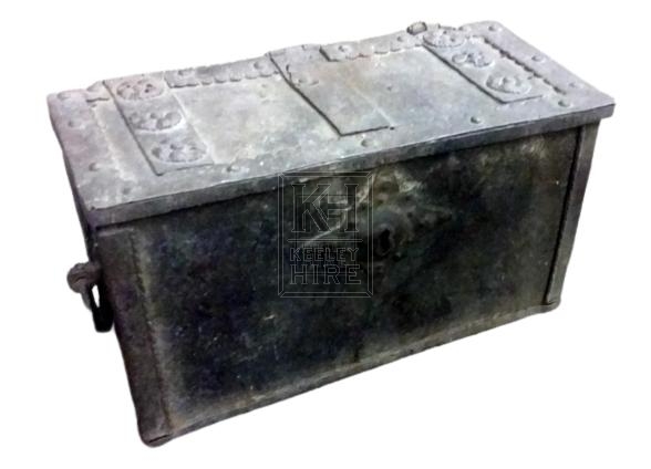 Small flat iron chest