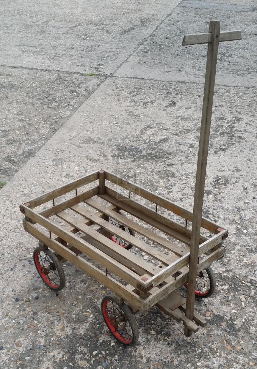 Childs trailer cart with spoke wheels
