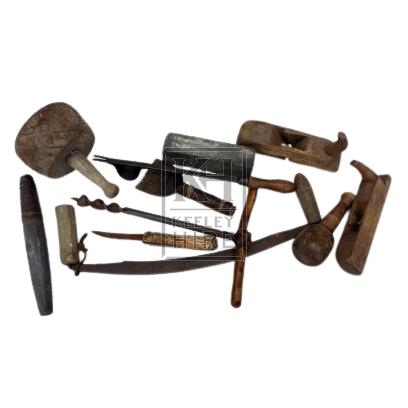 Assorted carpenters tools