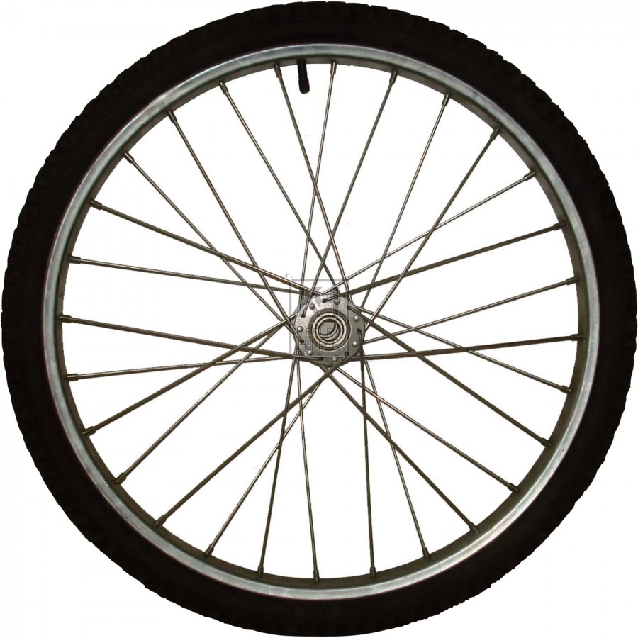 Bicycle wheel - tyre & metal rim