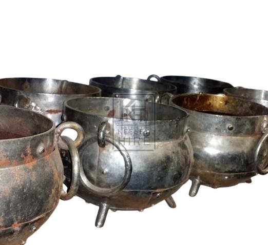 Small metal cauldron