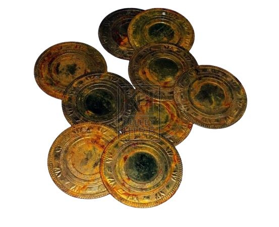 Large gold discs