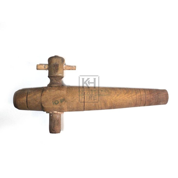 Wood barrel tap