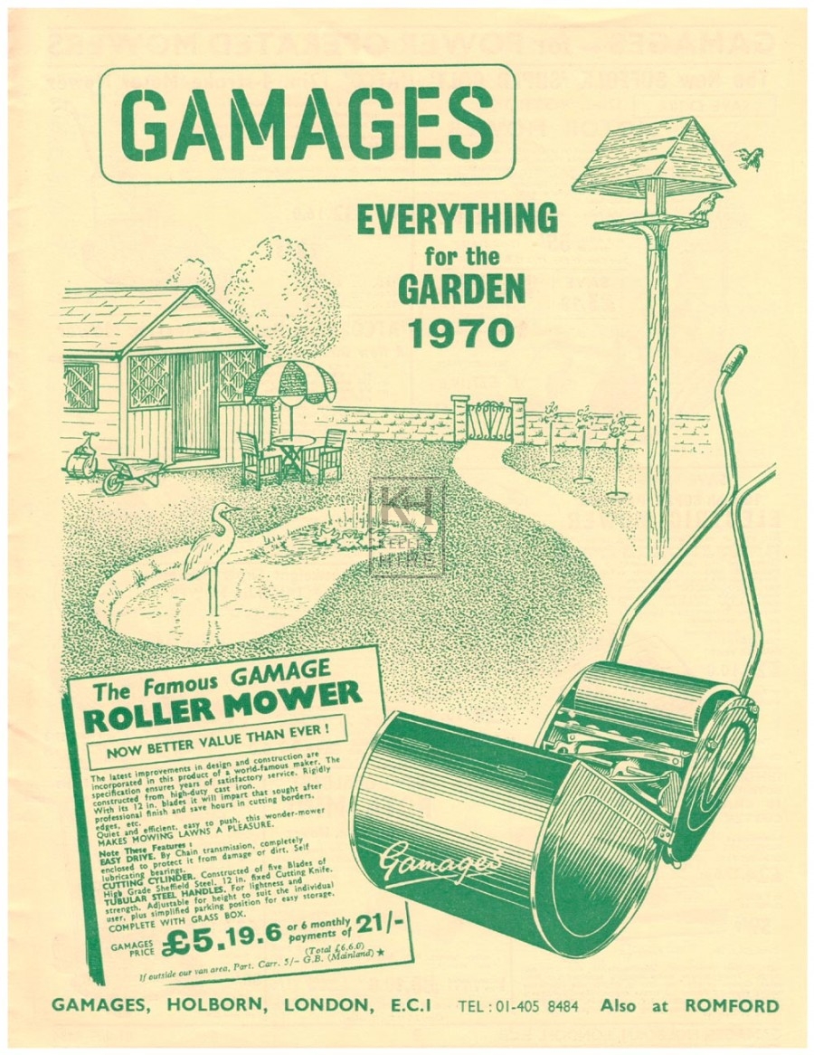 Gamages Garden 1970