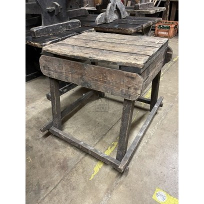 Small Square Tapered Rustic Table