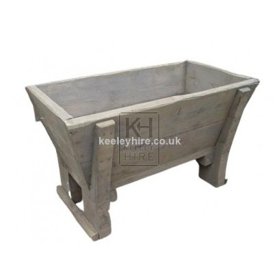 Small wood water trough