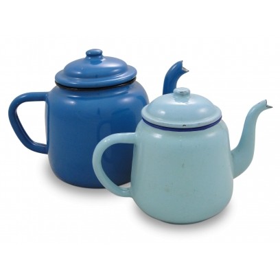 Enamel Teapots - Blue