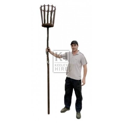 Brazier On Pole With Base