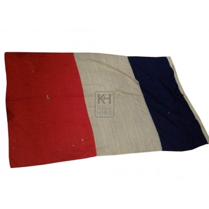 Extra Large Weathered French Flag