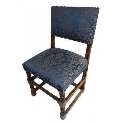 Blue & Gold upholstered chair