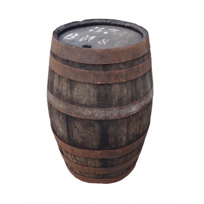 Small Aged Wood Barrel