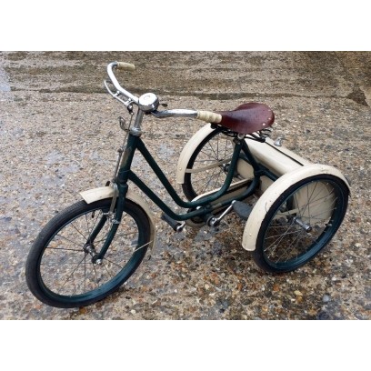 Green & cream childs tricycle