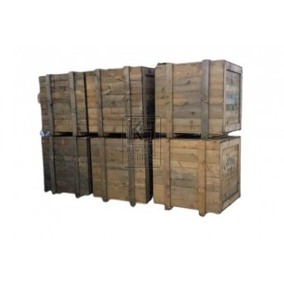 Large wood crates new aged timber
