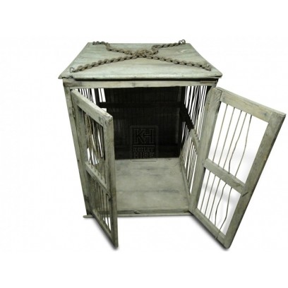 Wooden Cage with Doors