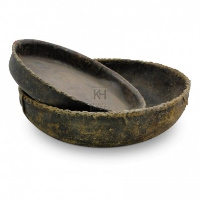 Leather Bowls & High-Sided Plates