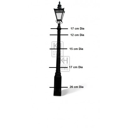 Octagonal Lamppost & Square Windsor Lamp