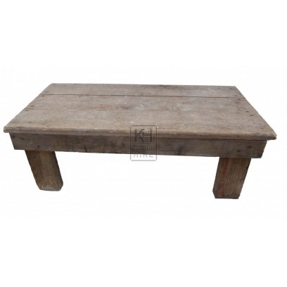 Low Rustic Wood Table