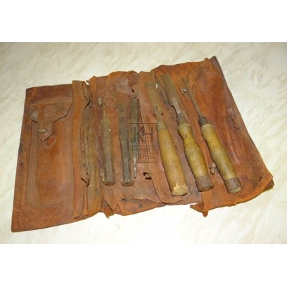 Period Leather tool roll
