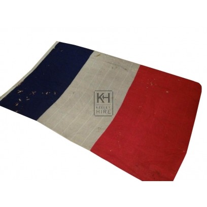 Extra Large Weathered French Flag