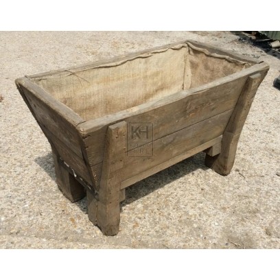 Small wood water trough