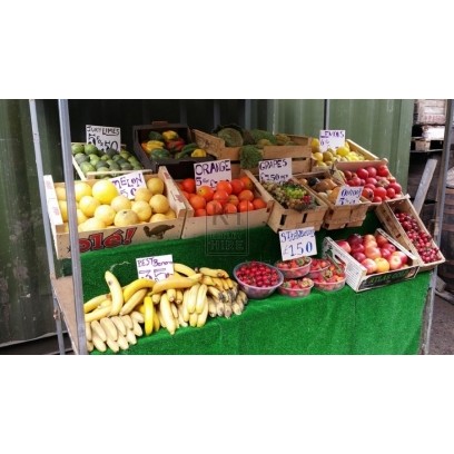 Modern stall dressing - fruit & veg