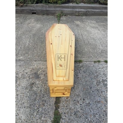 Light Wood Coffin