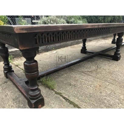 14ft polished banquet table