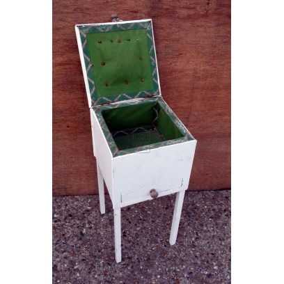 Small white wood cabinet