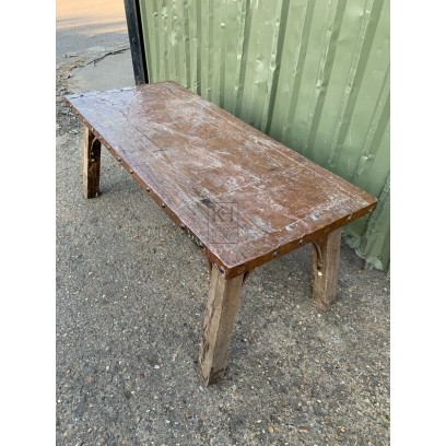 Rectangle Copper Top Table