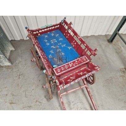 Small painted dog cart