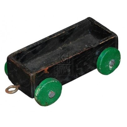 Small Wood Toy Cart on Wheels
