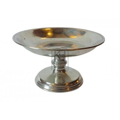 Silver dish on stand