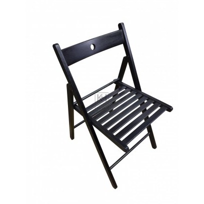 Black Fold-Away Chair