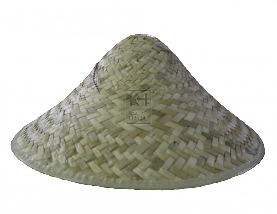 Oriental Prop Hire » Woven Chinese Hat - Keeley Hire