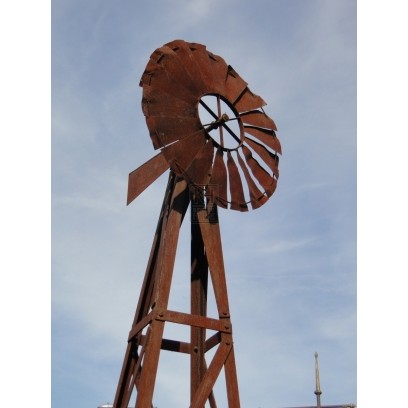 Tall Weathered Farm Wind machine