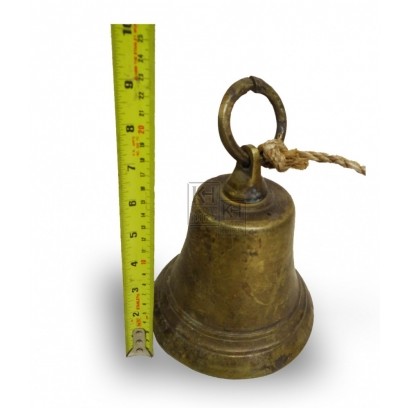 Brass bell with ring