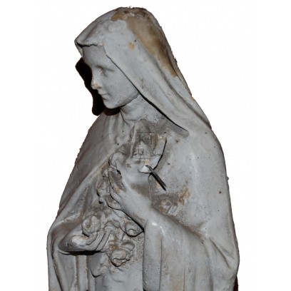 White Virgin Mary Statue