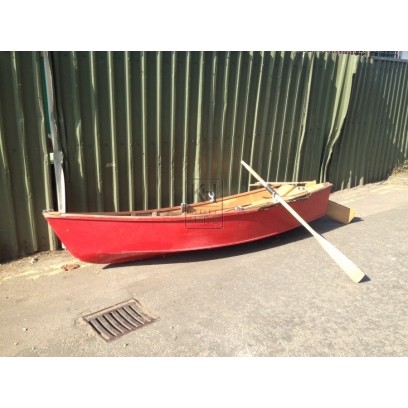 Red Clinker Boat