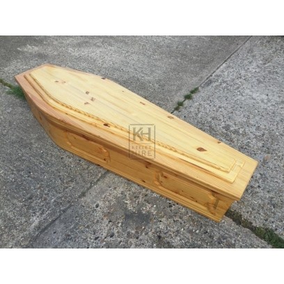 Light Wood Coffin