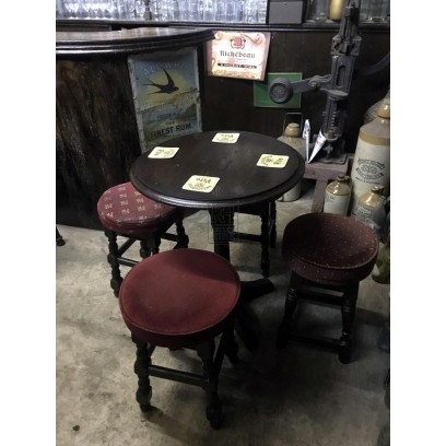 Assorted Low Round pub stools